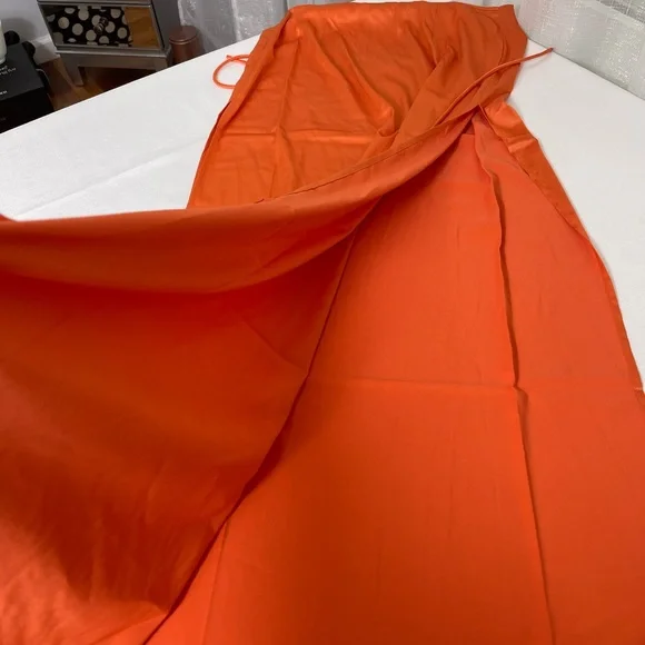 WHITE FOX good feeling maxi skirt WHITE FOX Got game crop top SET orange M NEW - Picture 2 of 16